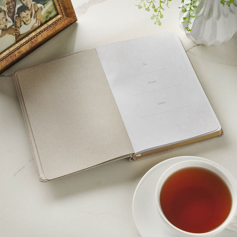 Everything Beautiful Taupe Faux Leather Slimline Journal - Ecclesiastes 3:11
