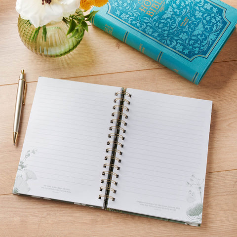 Be Still Sage Blossom Spiral Journal - Psalm 46:10