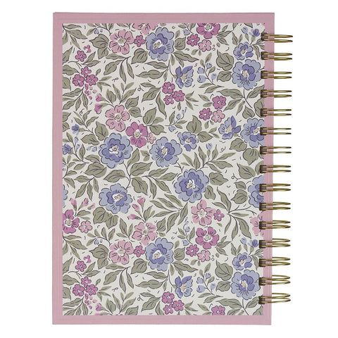 Be Still and Know Purple Floral Spiral Journal - Psalm 46:10