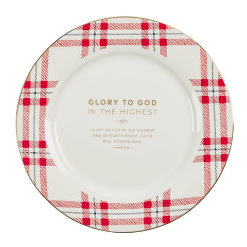 Merry Christmas Ceramic Plate Set
