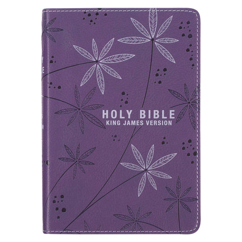 Purple Faux Leather Compact King James Version Bible