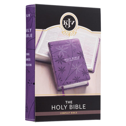 Purple Faux Leather Compact King James Version Bible