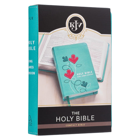 Turquoise Faux Leather Compact King James Version Bible