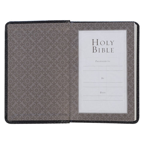Black Faux Leather King James Version Pocket Bible