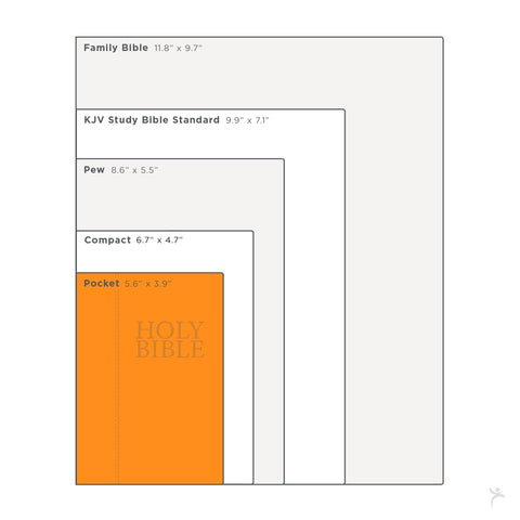 Toffee Brown Faux Leather King James Version Pocket Bible