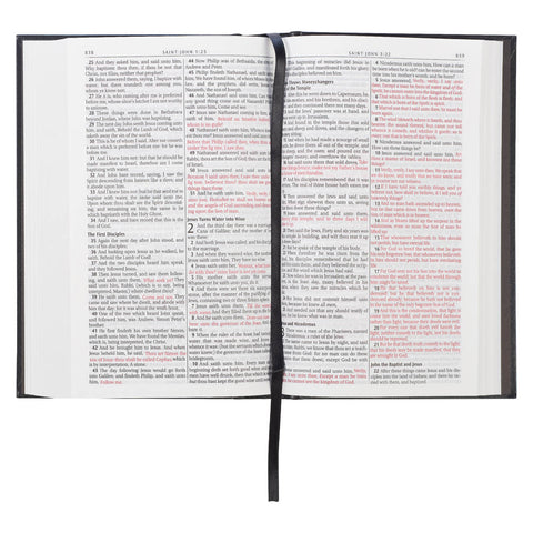 Black Hardcover King James Version Pew and Worship Bible