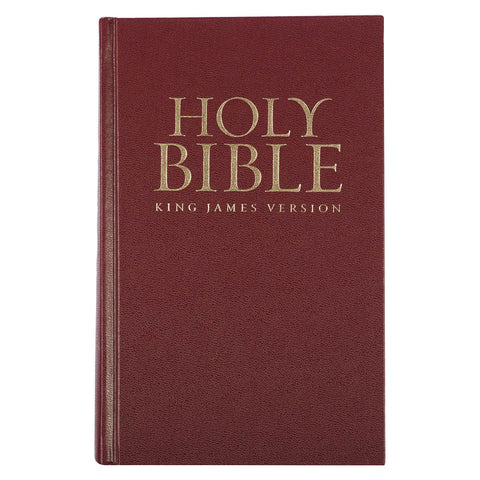 Burgundy Hardcover King James Version Pew Bible