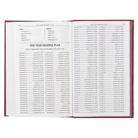 Burgundy Hardcover King James Version Pew Bible