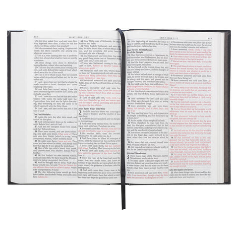 Black Hardcover Large Print King James Version Pew Bible