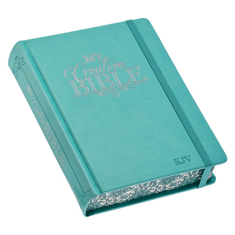 Teal Faux Leather Hardcover KJV My Creative Bible