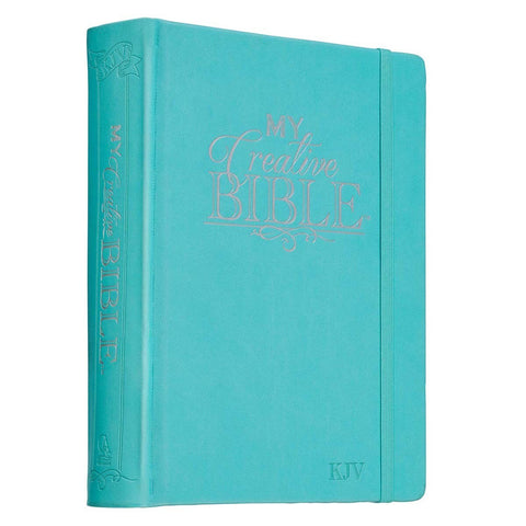Teal Faux Leather Hardcover KJV My Creative Bible
