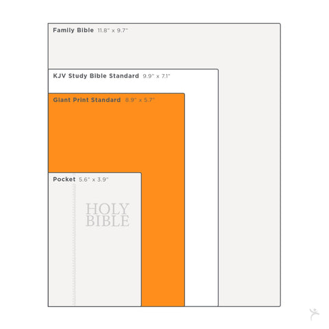 Brown and Tan Faux Leather Standard-size Giant Print King James Version Bible