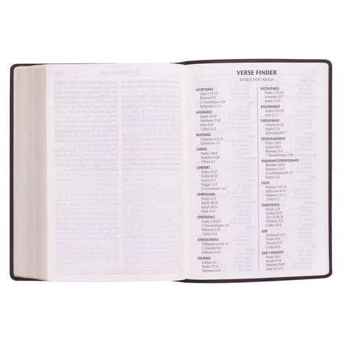 Dark Brown Faux Leather Super Giant Print King James Version Bible