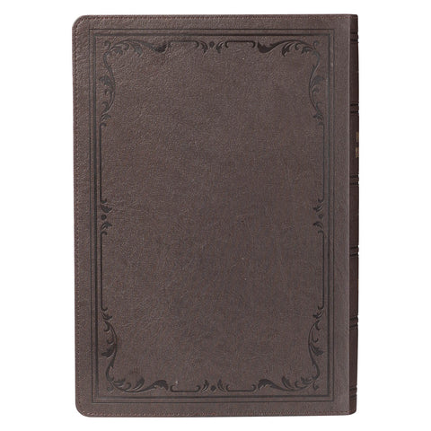 Dark Brown Faux Leather Super Giant Print King James Version Bible