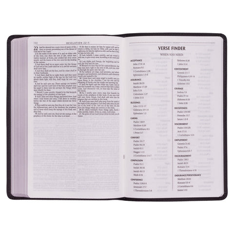 Black Faux Leather King James Version Gift Edition Bible