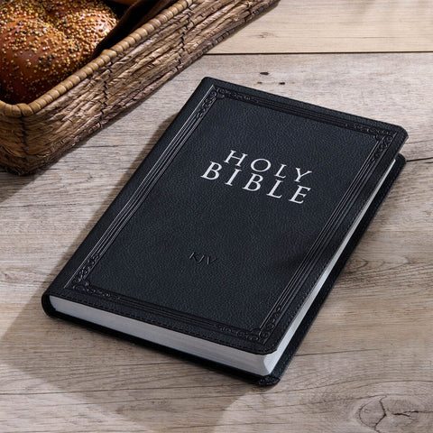 Black Faux Leather King James Version Gift Edition Bible