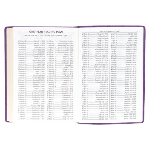 Purple Faux Leather Super Giant Print King James Version Bible