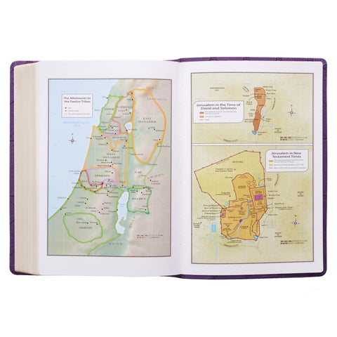 Purple Faux Leather Super Giant Print King James Version Bible