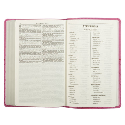 Pink Faux Leather King James Version Gift Edition Bible