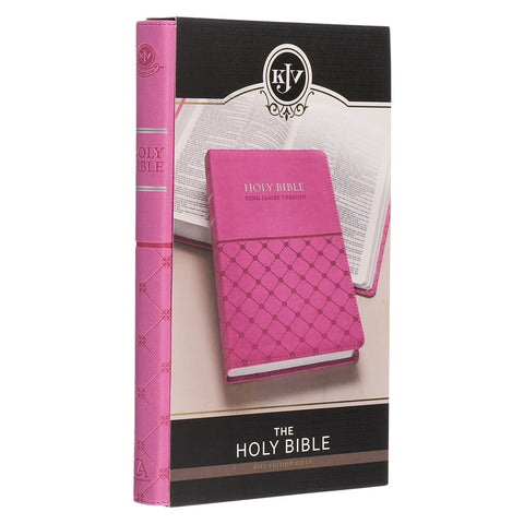 Pink Faux Leather King James Version Gift Edition Bible