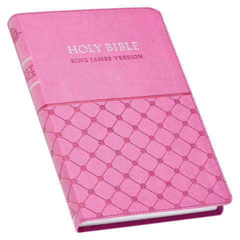 Pink Faux Leather King James Version Gift Edition Bible