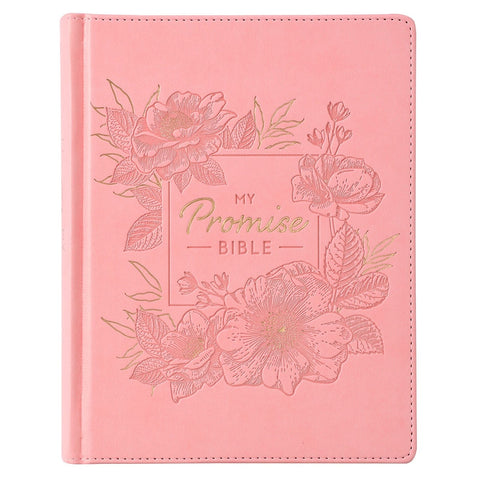 Pink Hardcover Faux Leather KJV My Promise Bible