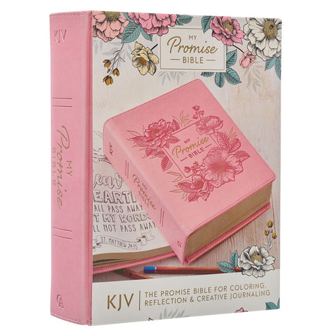 Pink Hardcover Faux Leather KJV My Promise Bible