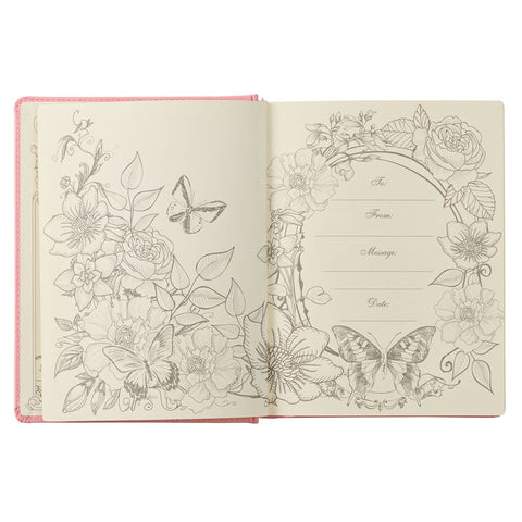 Pink Hardcover Faux Leather KJV My Promise Bible