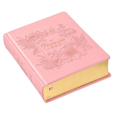 Pink Hardcover Faux Leather KJV My Promise Bible