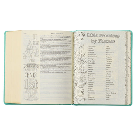Teal Faux Leather Hardcover KJV My Promise Bible