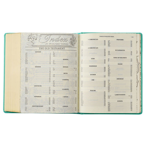 Teal Faux Leather Hardcover KJV My Promise Bible