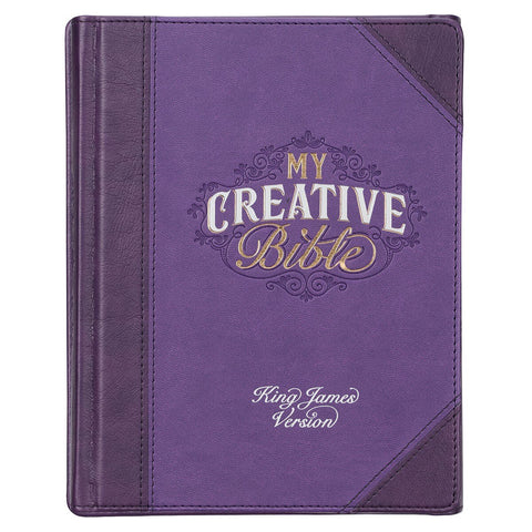 Purple Faux Leather Hardcover KJV My Creative Bible
