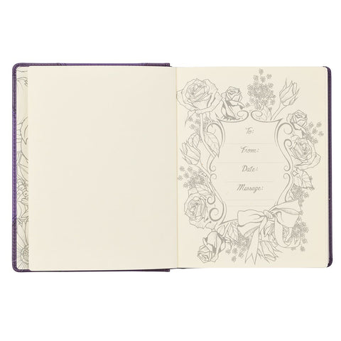 Purple Faux Leather Hardcover KJV My Creative Bible