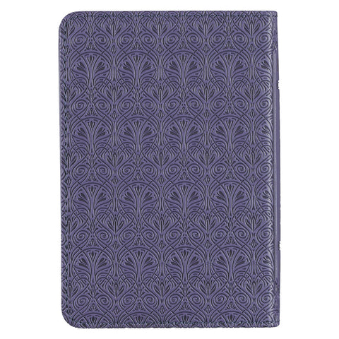 Purple Faux Leather King James Version Mini Pocket Bible