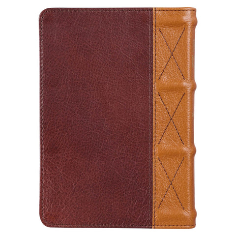 Saddle Tan and Butterscotch Large Print Compact KJV Bible