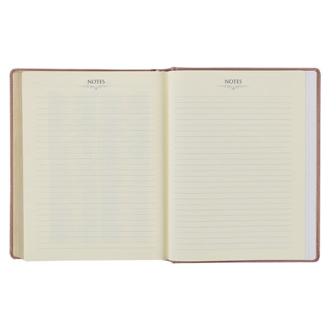 Rose Gold Faux Leather Hardcover Large Print KJV Note-taking Bible