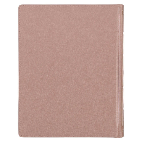Rose Gold Faux Leather Hardcover Large Print KJV Note-taking Bible