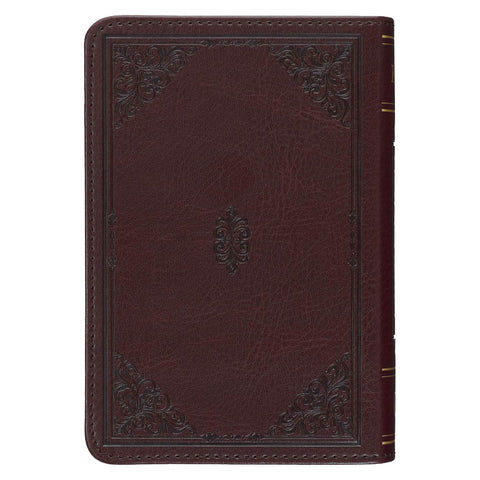Burgundy Faux Leather King James Version Pocket Bible