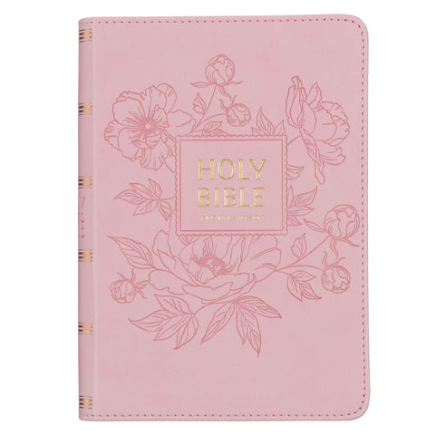 Ballet Pink Large Print Compact King James Version Bible