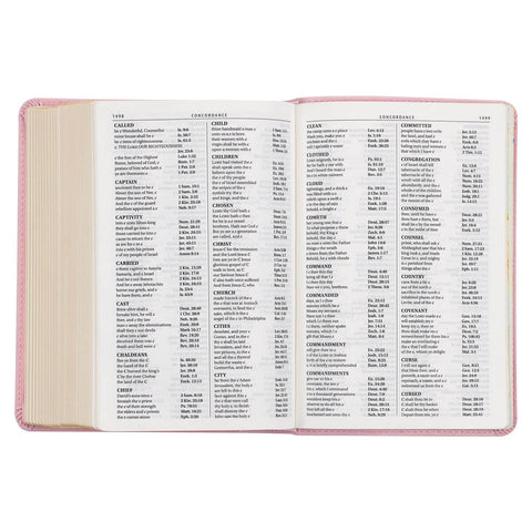 Ballet Pink Large Print Compact King James Version Bible