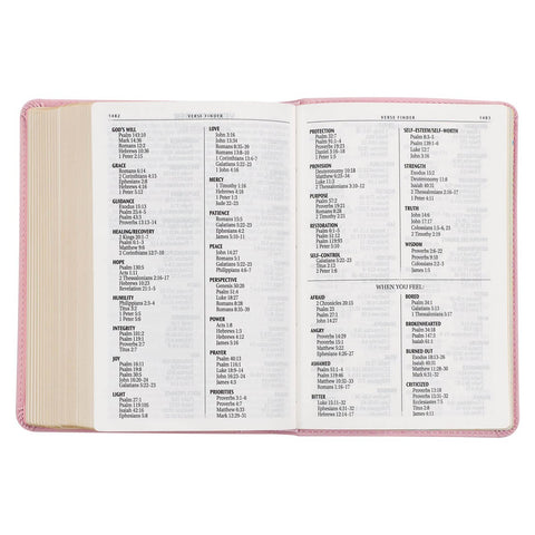 Ballet Pink Large Print Compact King James Version Bible