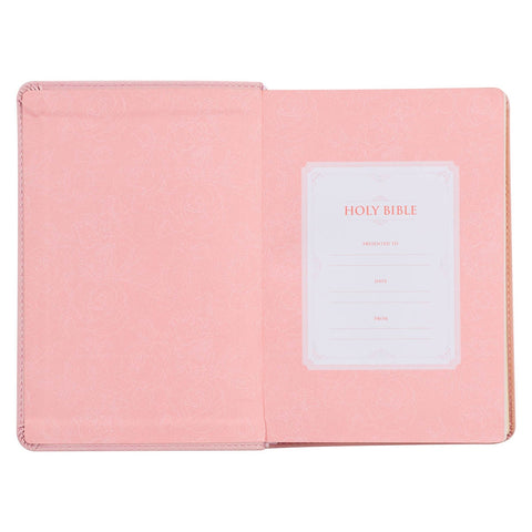 Ballet Pink Large Print Compact King James Version Bible