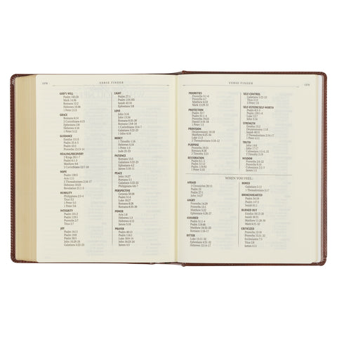 Saddle Tan Faux Leather Hardcover King James Version Note-taking Bible