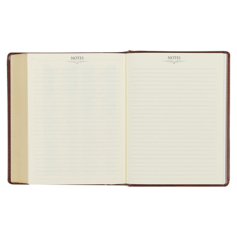 Saddle Tan Faux Leather Hardcover King James Version Note-taking Bible