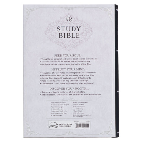Black Hardcover King James Version Study Bible