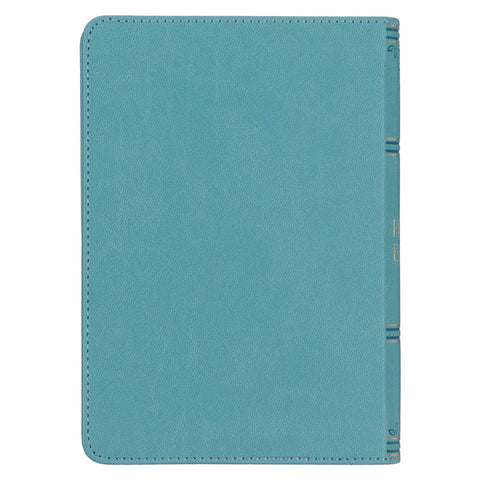 Aqua Blue Large Print Compact King James Version Bible