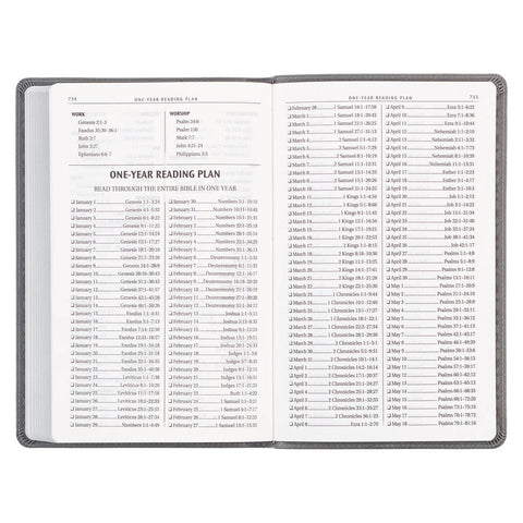 Charcoal Faux Leather Gift Edition King James Version Bible