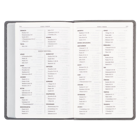 Charcoal Faux Leather Gift Edition King James Version Bible