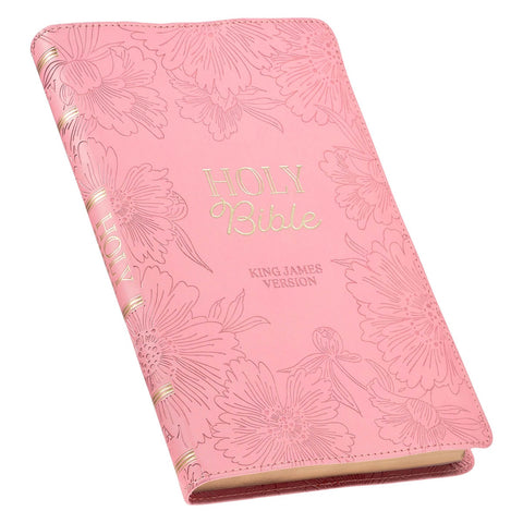 Blossom Pink Faux Leather Gift Edition King James Version Bible
