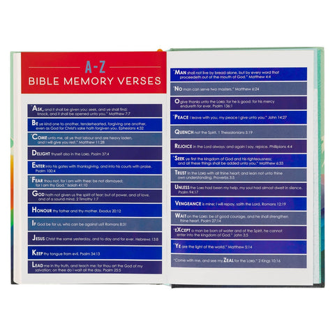 Colorful Hardcover Kid's King James Version Bible